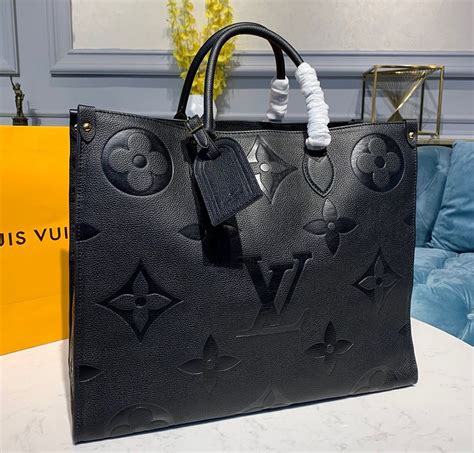 louis vuitton onthego black leather|louis vuitton onthego tote.